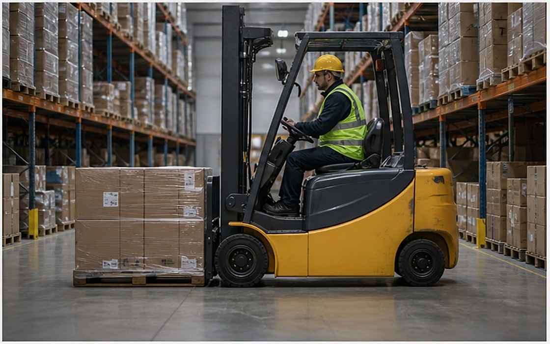 Forklift Warehouse Worker